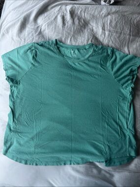 Madewell Short-Sleeve Crew Tee in Teal Green
